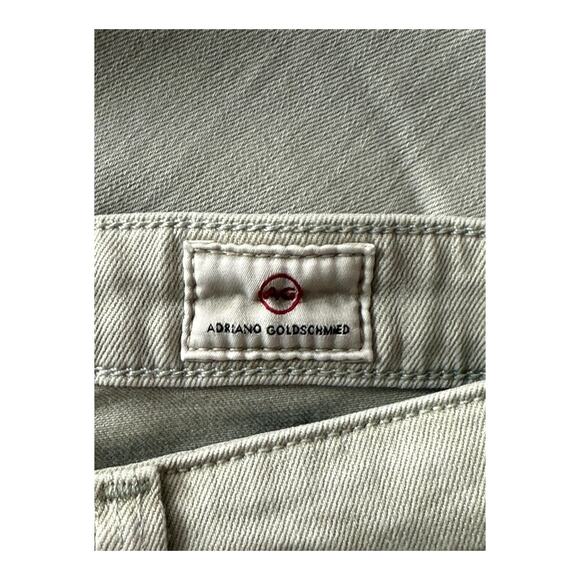 AG Adriano Goldschmied jean Farrah ankle seamless light green size 24 - Picture 2 of 4